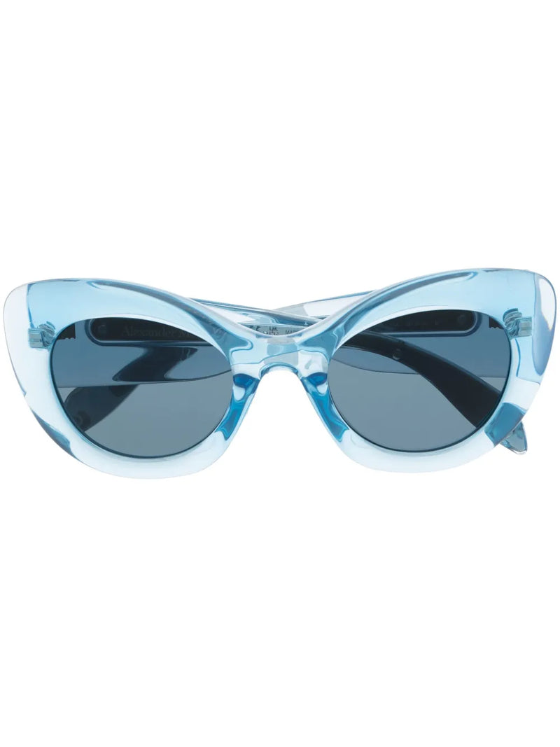 tinted-lenses cat-eye sunglasses