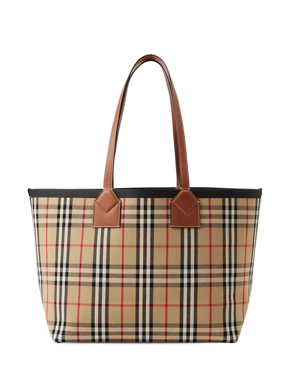 medium London check-pattern tote bag