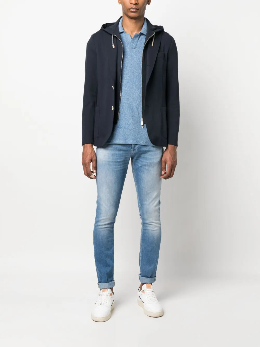 mid-rise skinny jeans