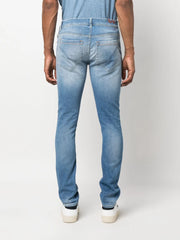 mid-rise skinny jeans