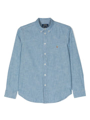 denim long sleeves shirt