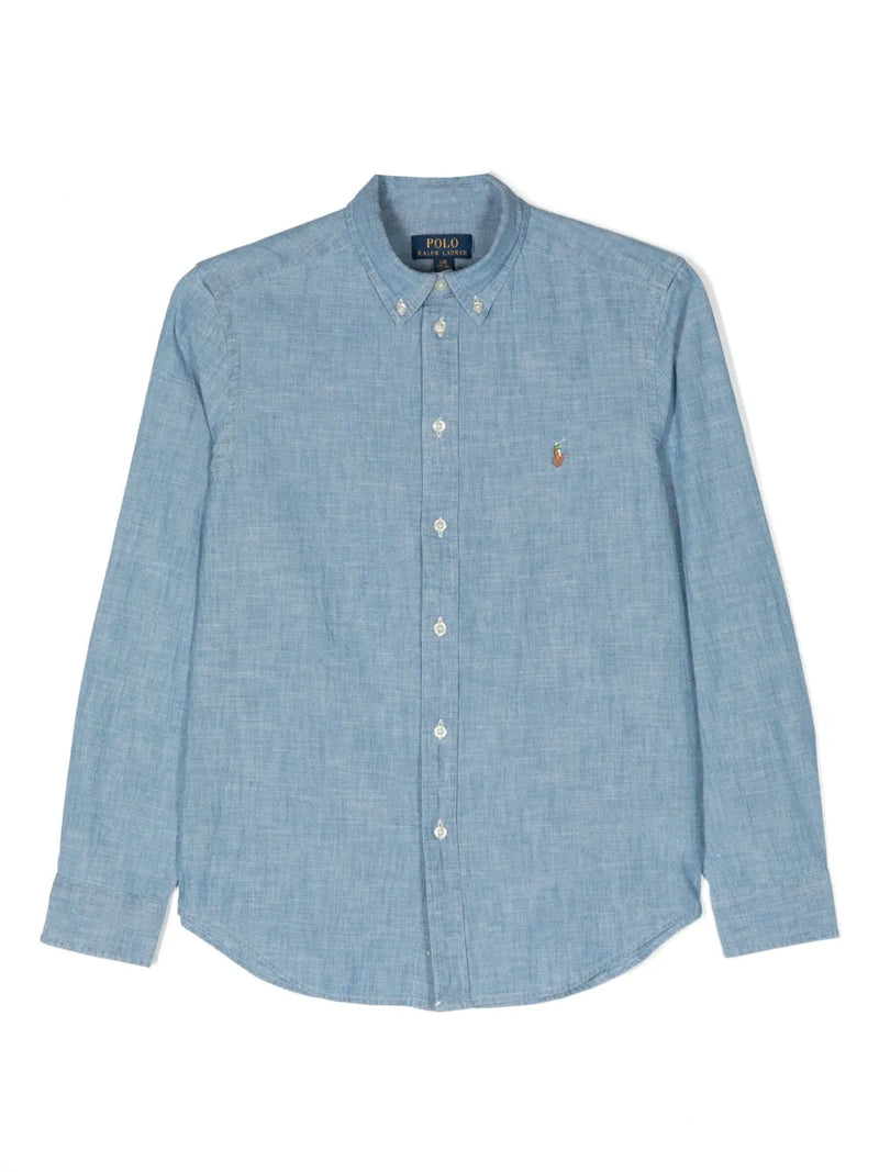 denim long sleeves shirt