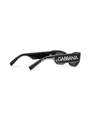 cat-eye frame logo-print sunglasses