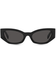 cat-eye frame logo-print sunglasses