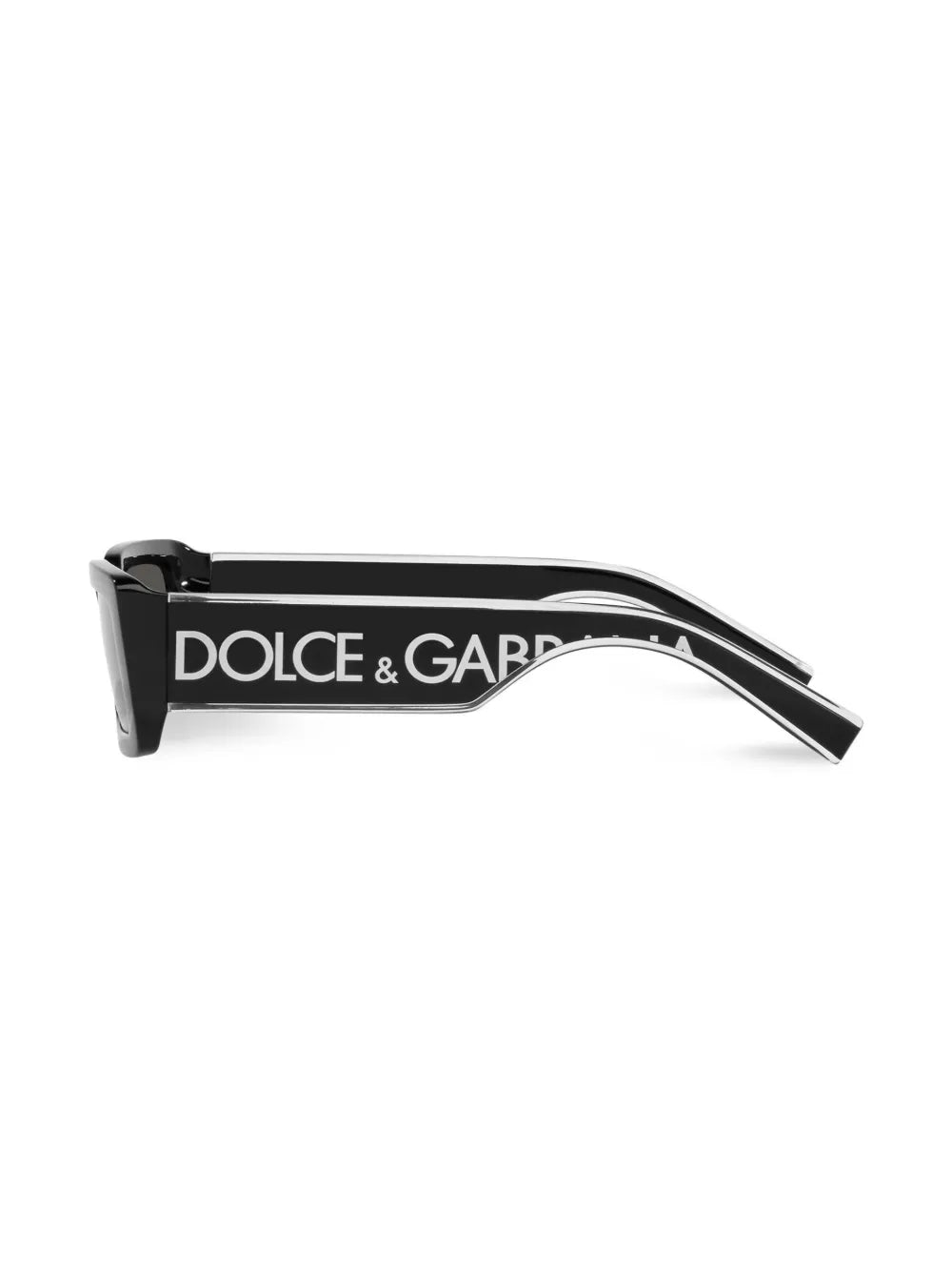rectangular-frame logo-print sunglasses