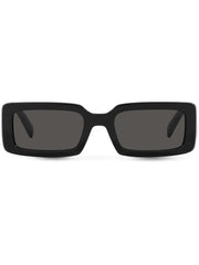 rectangular-frame logo-print sunglasses