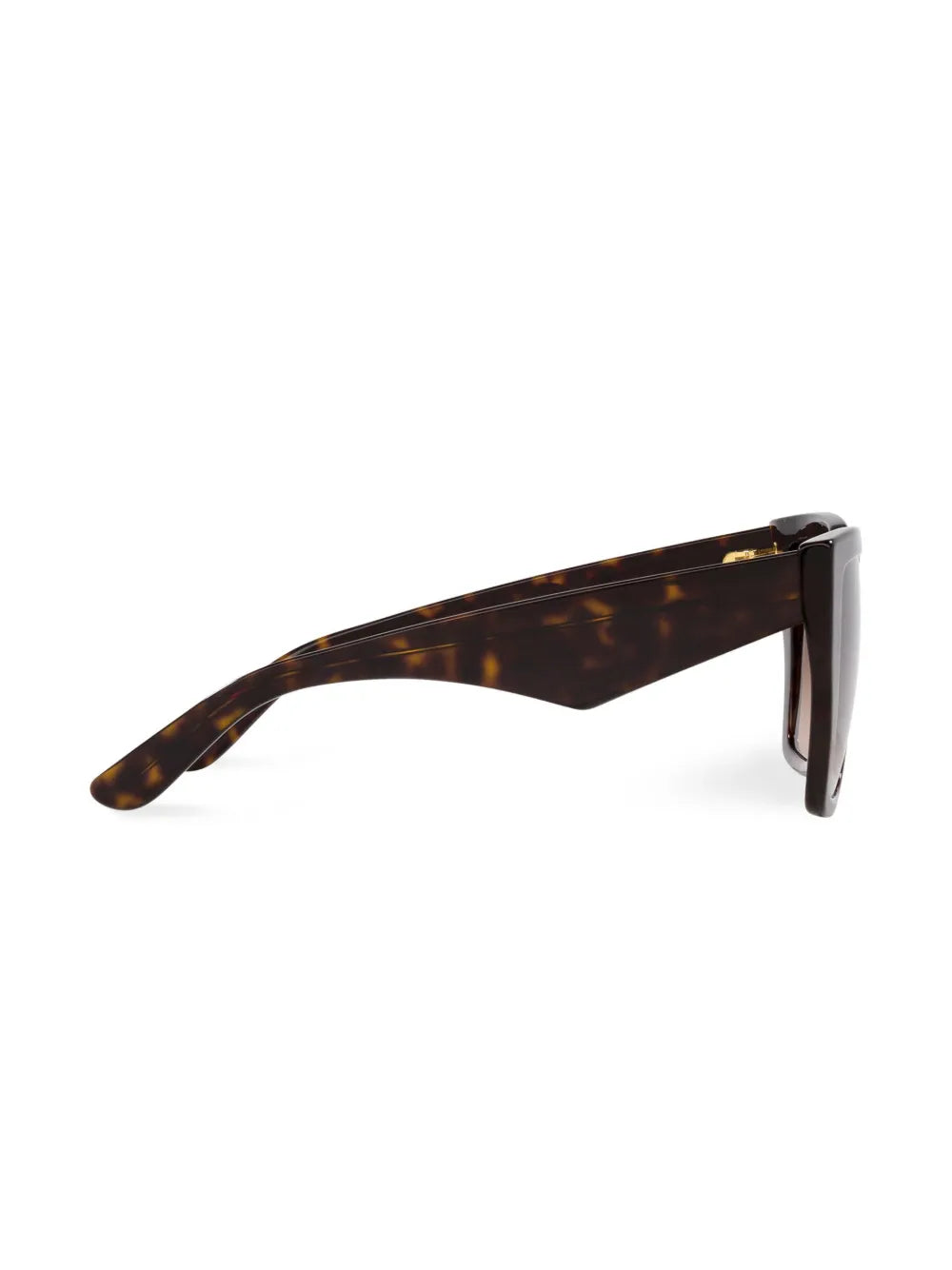 tortoiseshell logo-plaque arm sunglasses