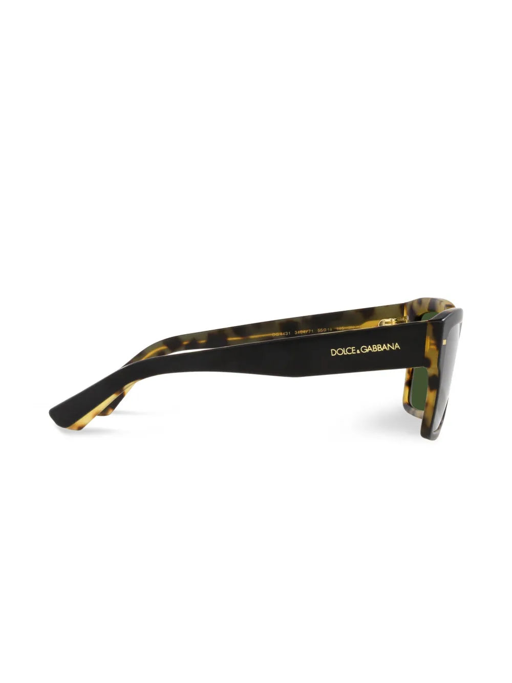tortoiseshell-detail logo-arm sunglasses