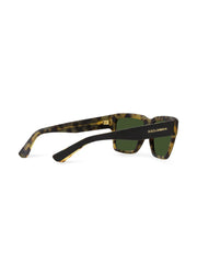 tortoiseshell-detail logo-arm sunglasses