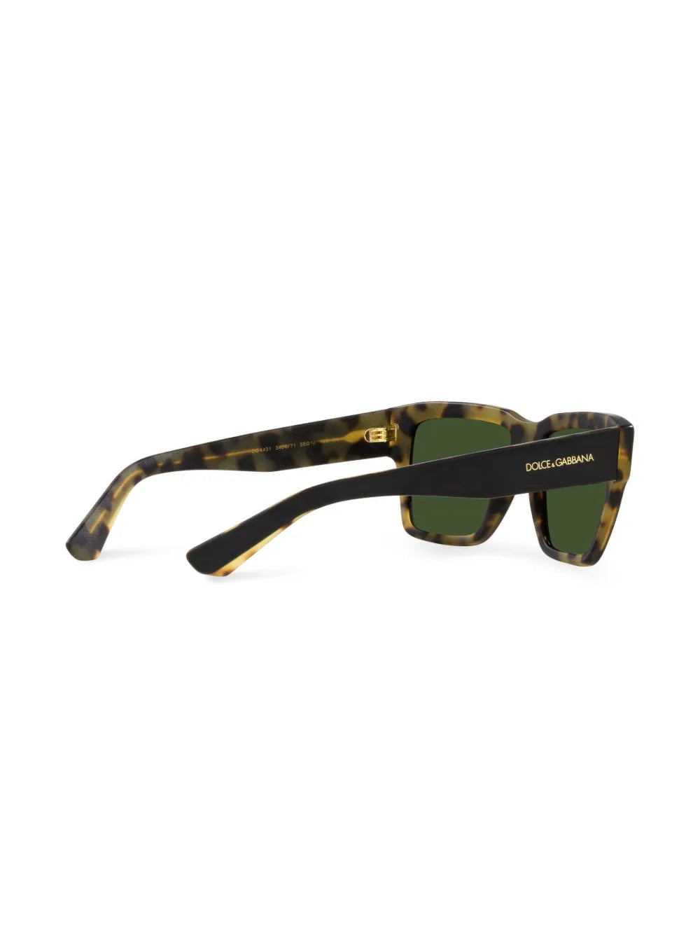 tortoiseshell-detail logo-arm sunglasses