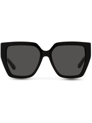 square-frame logo-arm sunglasses
