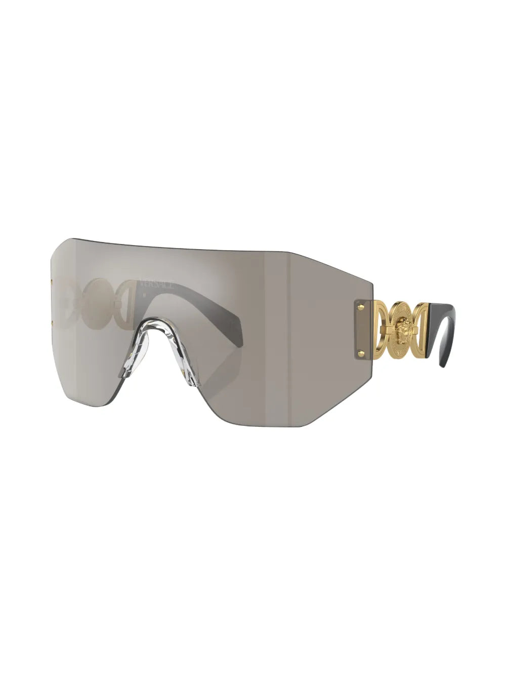 oversized shield-frame sunglasses