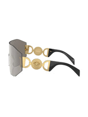 oversized shield-frame sunglasses
