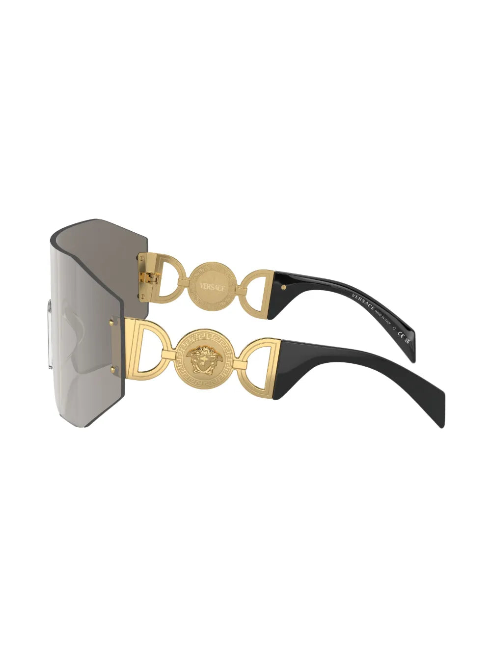 oversized shield-frame sunglasses