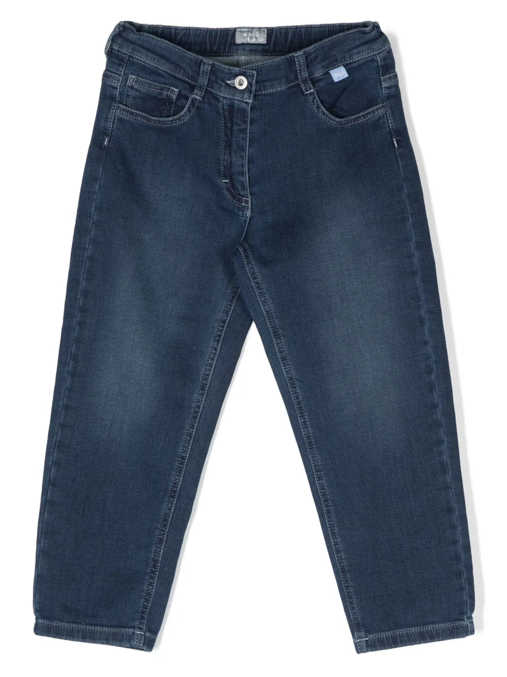 baggy-cut denim jeans