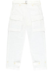 logo-embroidery trousers