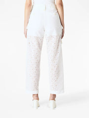 logo-embroidery trousers