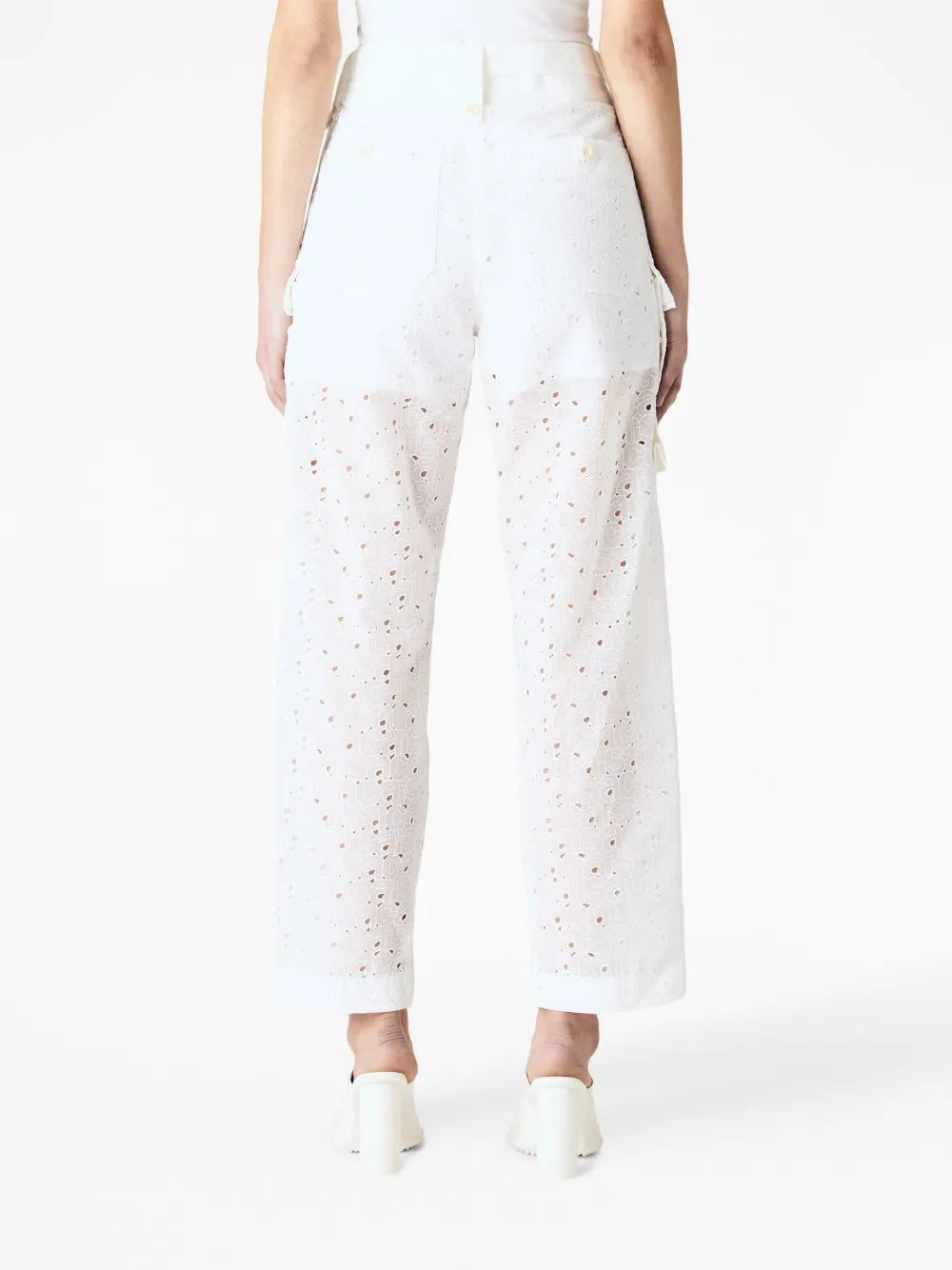 logo-embroidery trousers