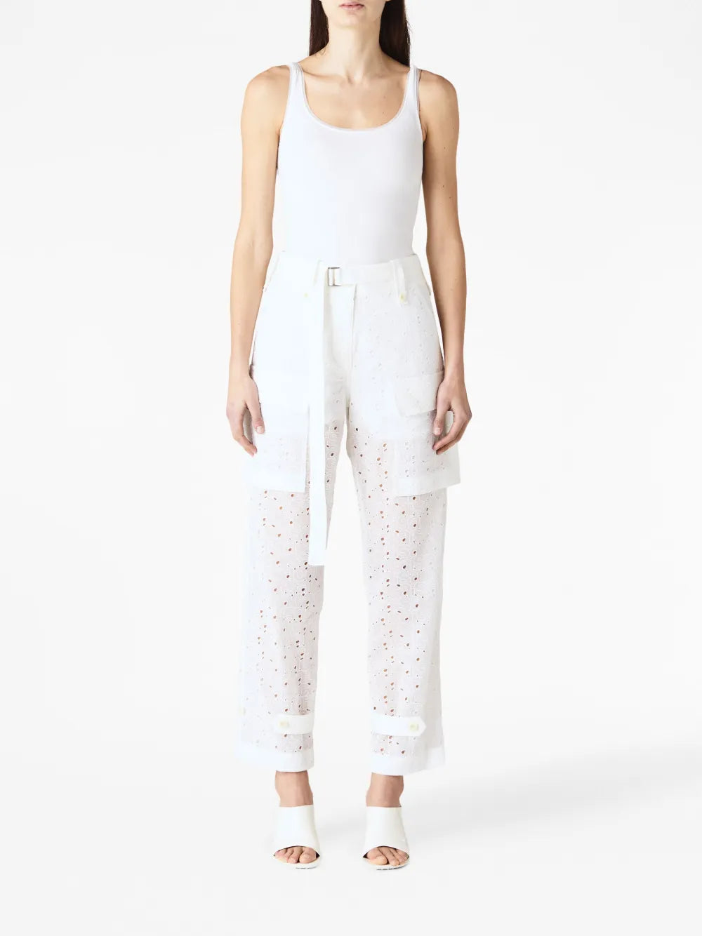 logo-embroidery trousers