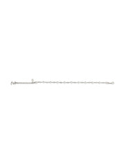 logo-charm pearl-detail anklet