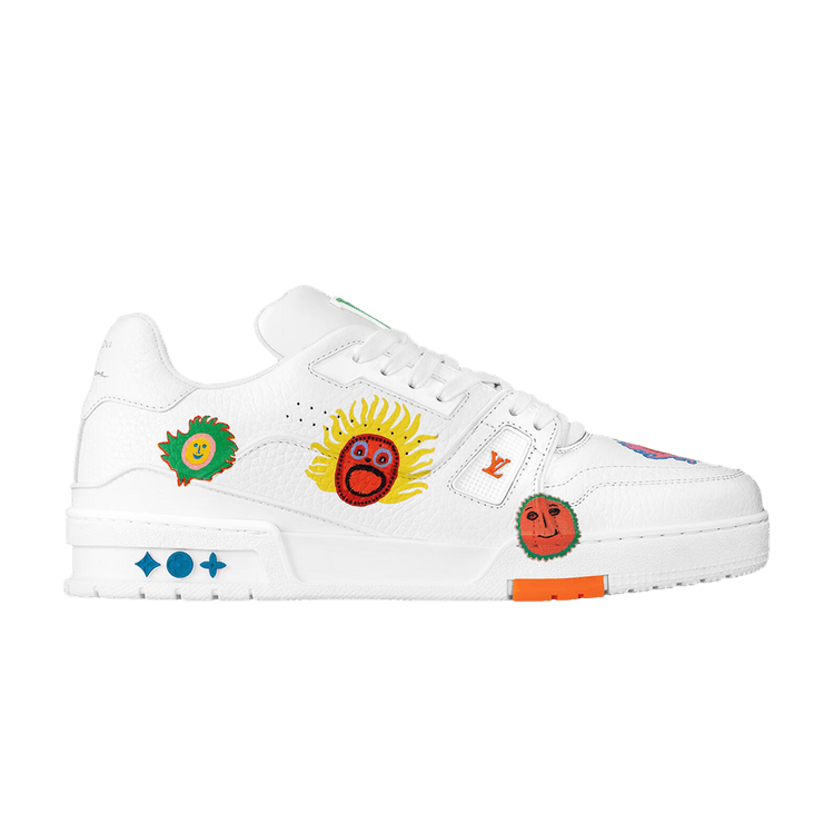 Yayoi Kusama x Louis Vuitton Trainer Faces - White