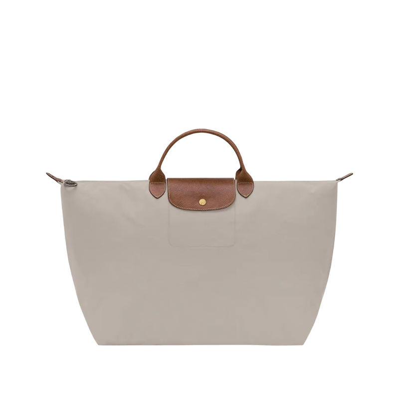 Longchamp Le Pliage Original M Handbag Pebble - Recycled canvas