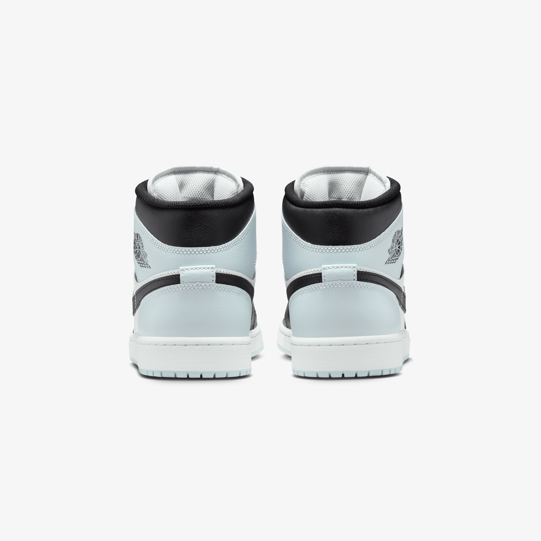 JORDAN AIR JORDAN 1 MID { BLACK/SQUADRON BLUE-AURA-WHITE