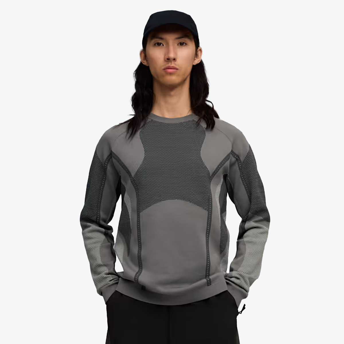 PUMA x SAN SAN GEAR KNIT SWEATER { COOL MID GRAY