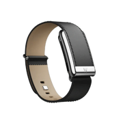Whoop 5.0 Leatherluxe Straight Black/Cream with Titanium Band (12 Month Peak Subscription Included)