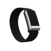 Whoop 5.0 Superknit Luxe Obsidian with Titanium Band (12 Month Peak Subscription Included)