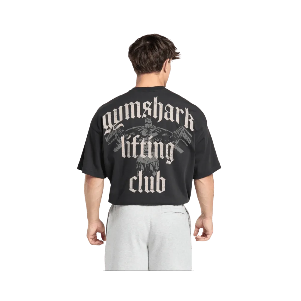 Gymshark Lifting Club T-Shirt Oversized Fit Black