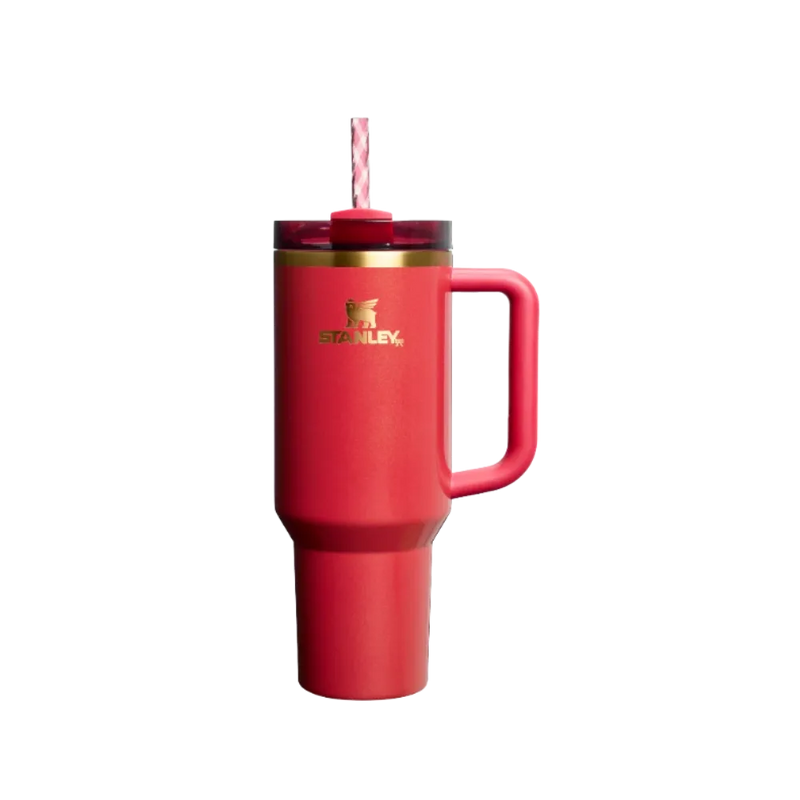 Stanley The Quencher H2.0 Flowstate Tumbler Scarlet Tinsel