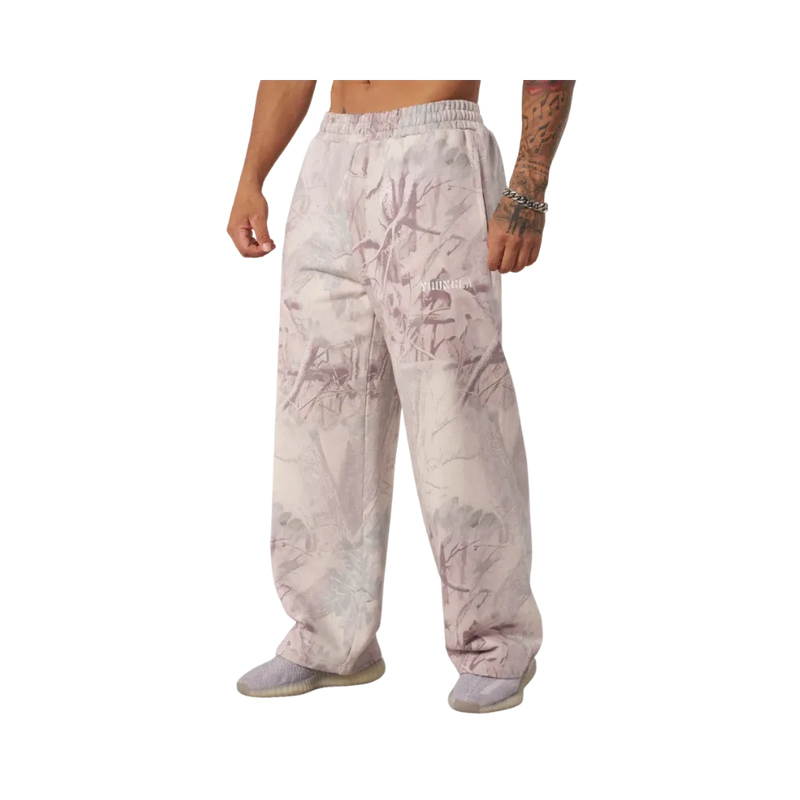YoungLA Tree Camo Collection No Cuff Sweats Desert Tan Tree Camo