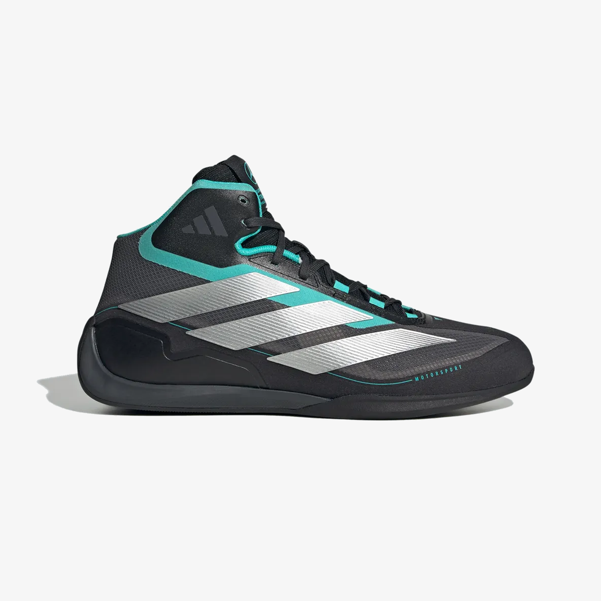 ADIDAS FEROZA MID MER TENNIS { CORE BLACK / SILVER METALLIC / SEMI MINT RUSH