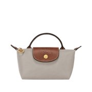 Longchamp Le Pliage Original Pouch with handle Pebble - Recycled canvas