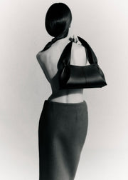 Polene Numero Neuf East West Textured Black