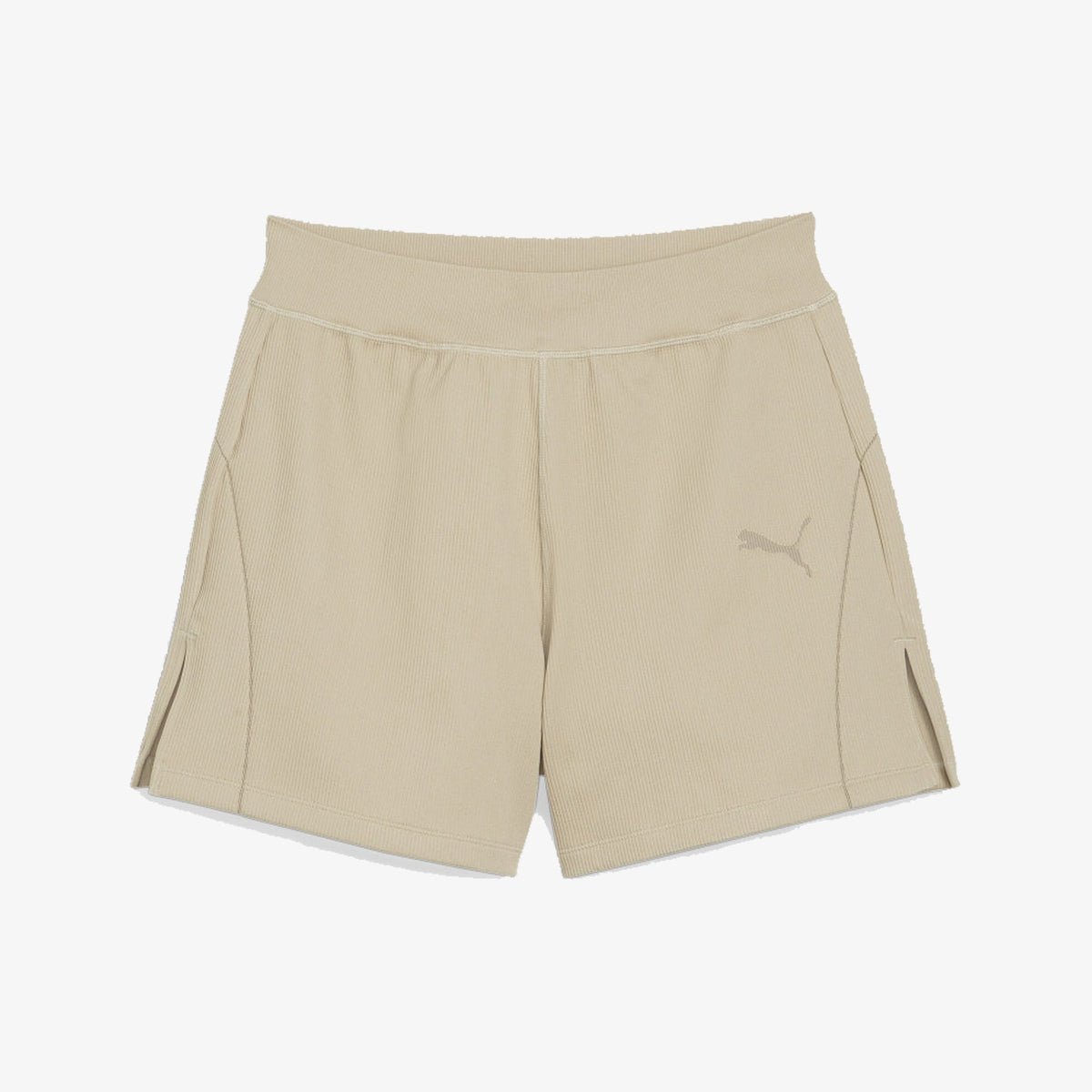 Puma DARE TO MUTED MOTION FLARED SHORTS { ALMOND