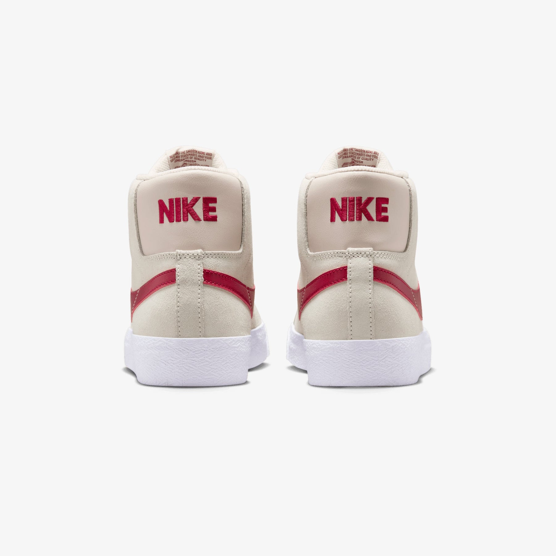 Nike SB ZOOM BLAZER MID { PALE IVORY/NOBLE RED-SILT RED-WHITE