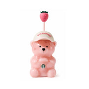 Pink Bearista Glass Tumbler Cup PINK