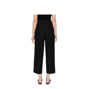 Wool Blend Pleated Trousers