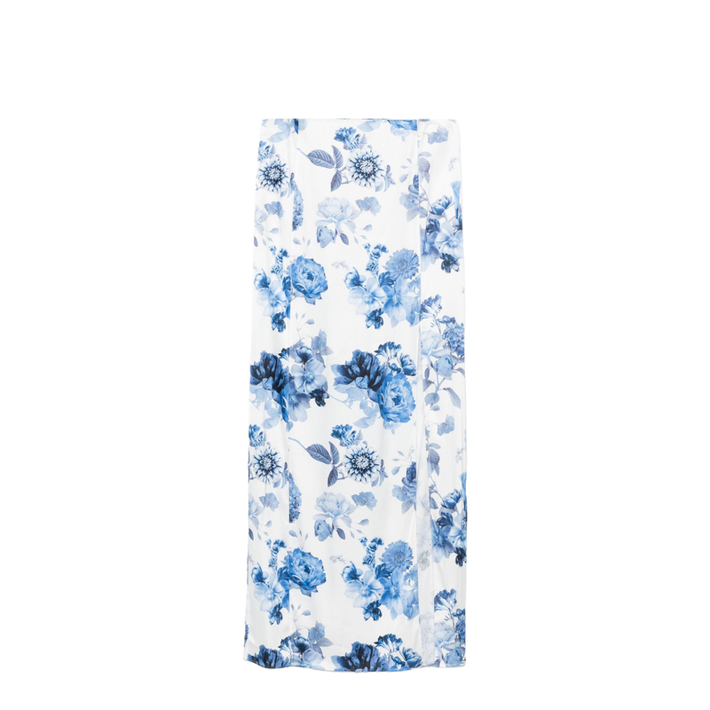 Floral Print Maxi Skirt In Multicolour
