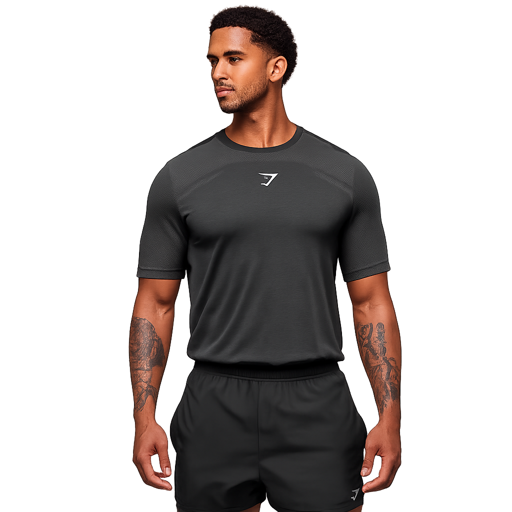 Gymshark Lightweight Seamless T-Shirt Black
