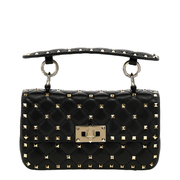 Rockstud Spike Nappa Leather Handbag