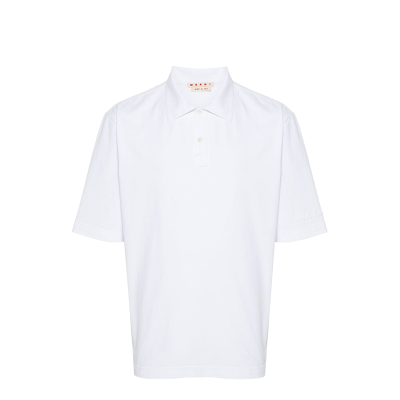 White Organic Cotton Polo