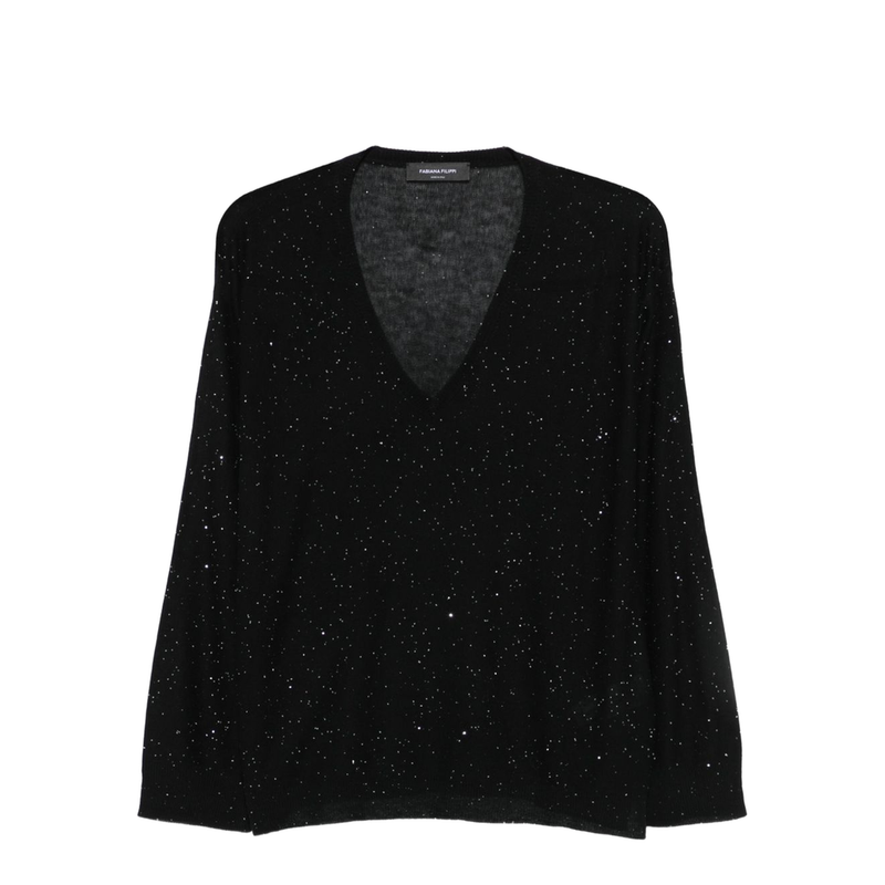 Wool V-Necked Sweater