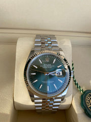 Rolex | Datejust | 126234 | White gold | 36 mm | Gold/Steel | Green | Automatic