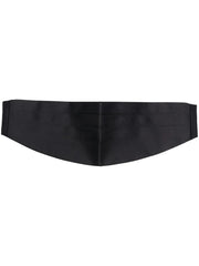 pleated silk cummerbund belt