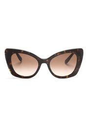 logo-plaque butterfly-frame sunglasses