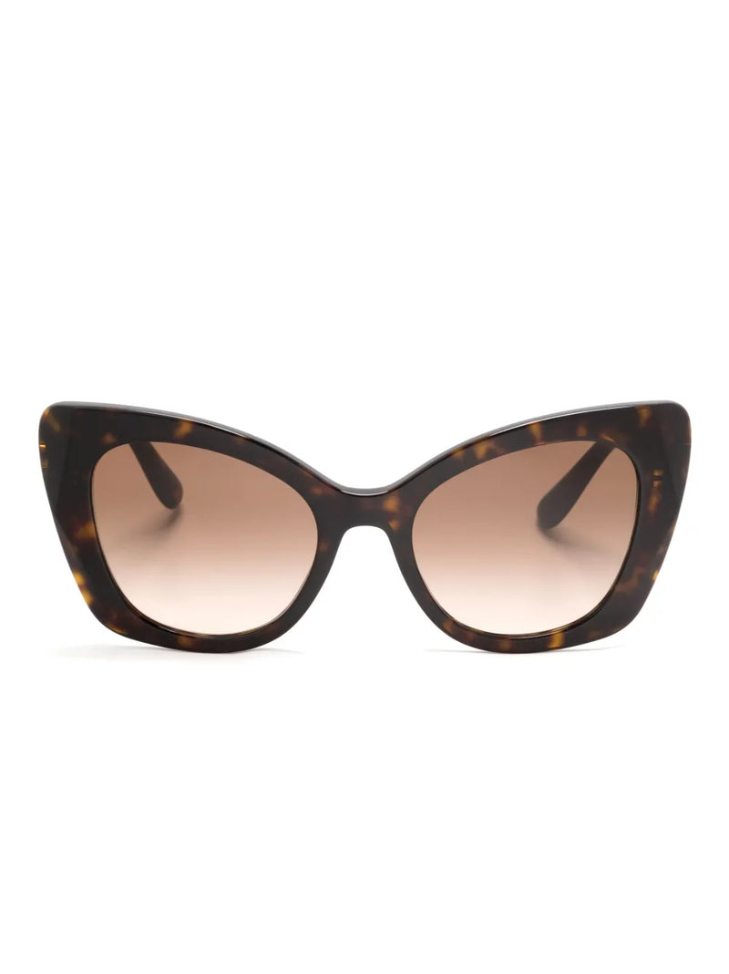 logo-plaque butterfly-frame sunglasses