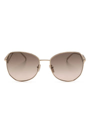 gradient oversized-frame sunglasses